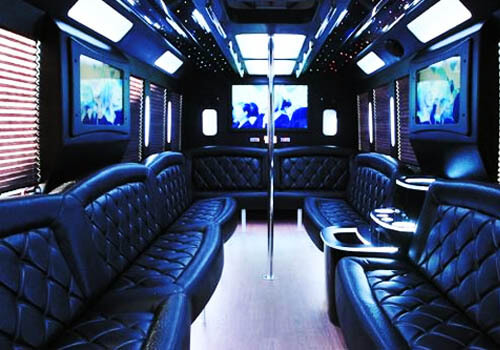 inside of limo service