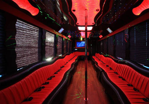 interior party bus features