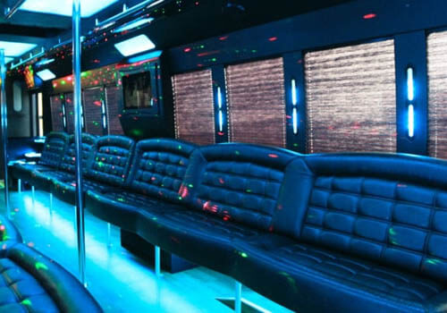 inside shuttle buses